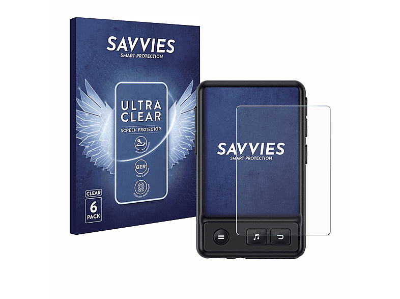 SAVVIES 6x klare Schutzfolie(für AGPtek A30X)