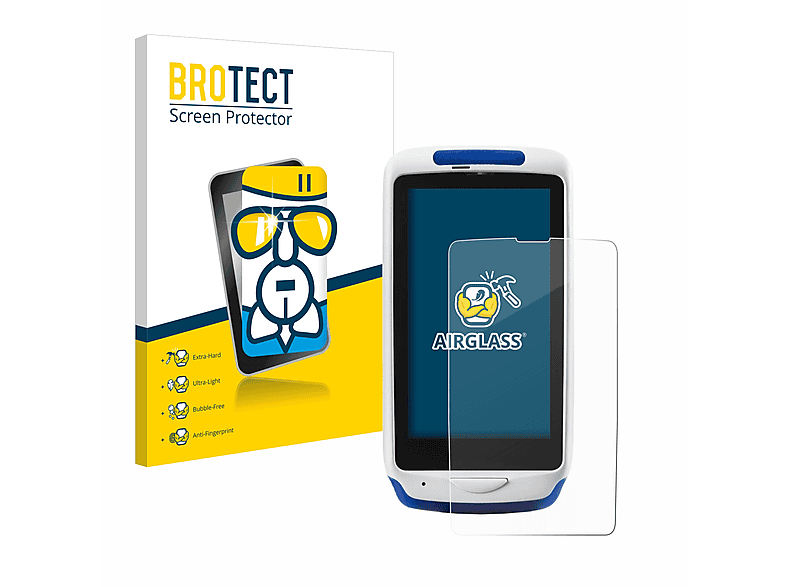 BROTECT Airglass klare Schutzfolie(für Datalogic Joya Touch 22)