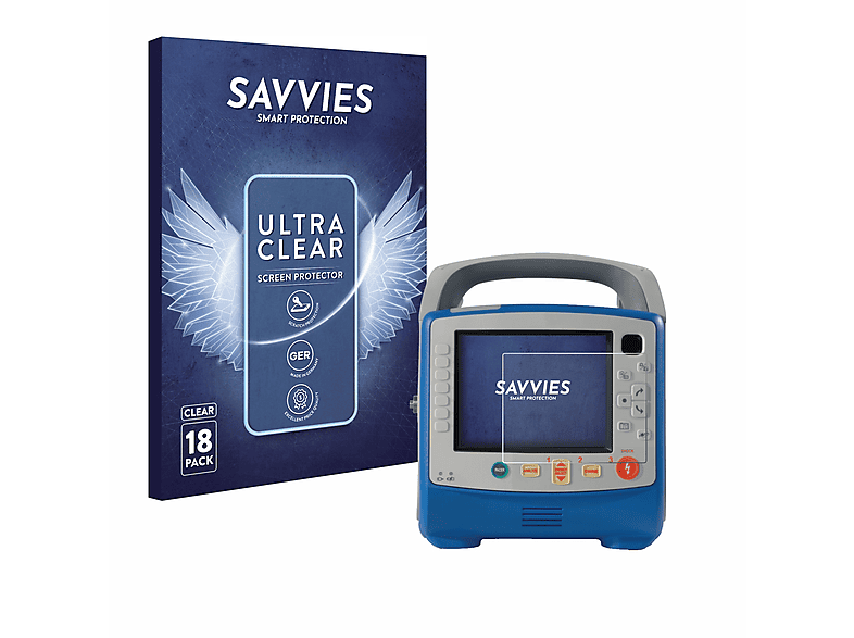 SAVVIES 18x Schutzfolie(für Medical X-Series ZOLL CPR) klare