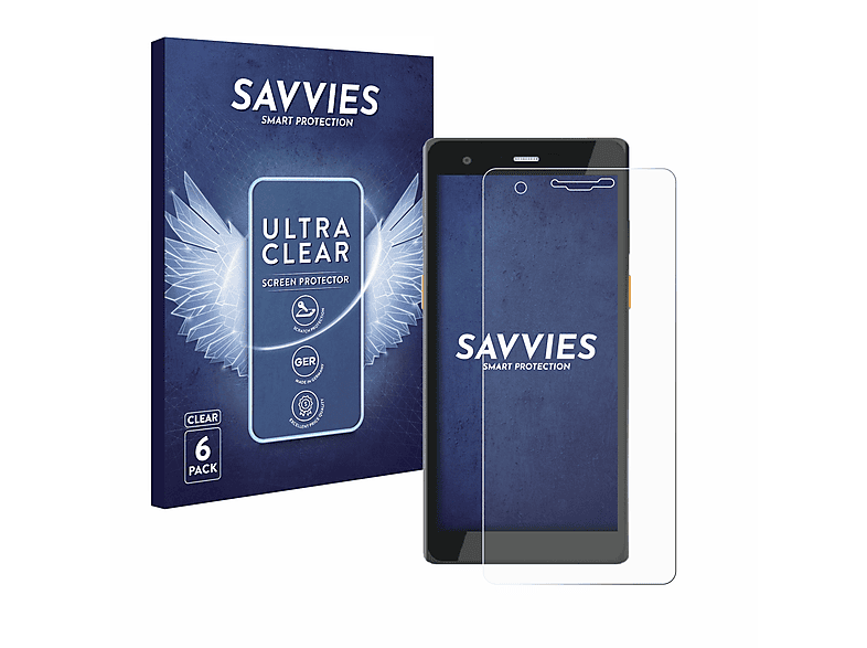 SAVVIES 6x klare P160) Schutzfolie(für Werock Scoria