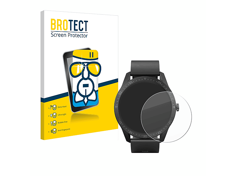BROTECT Airglass klare Schutzfolie(für SilverCrest Fitness-Smartwatch)