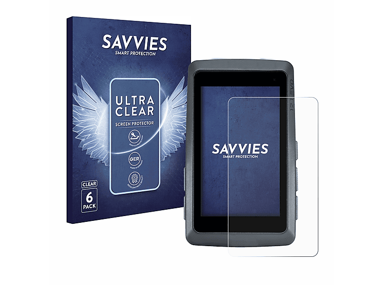 SAVVIES 6x klare Schutzfolie(für Sigma ROX 12.1 EVO)