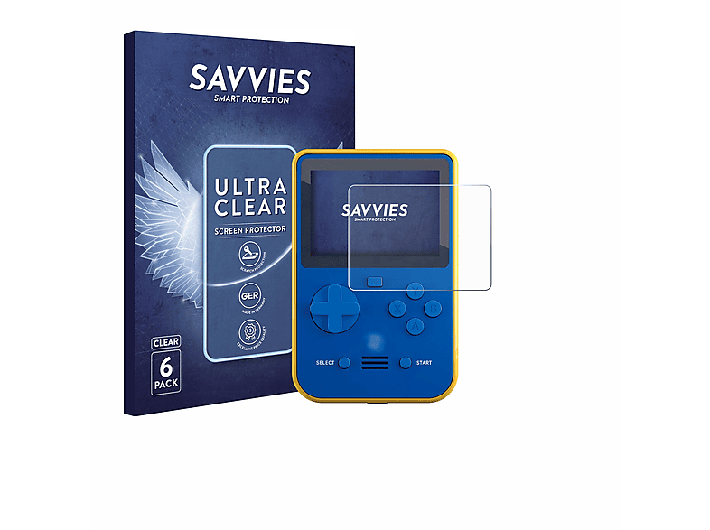 SAVVIES 6x klare Schutzfolie(für Blaze Super Pocket)