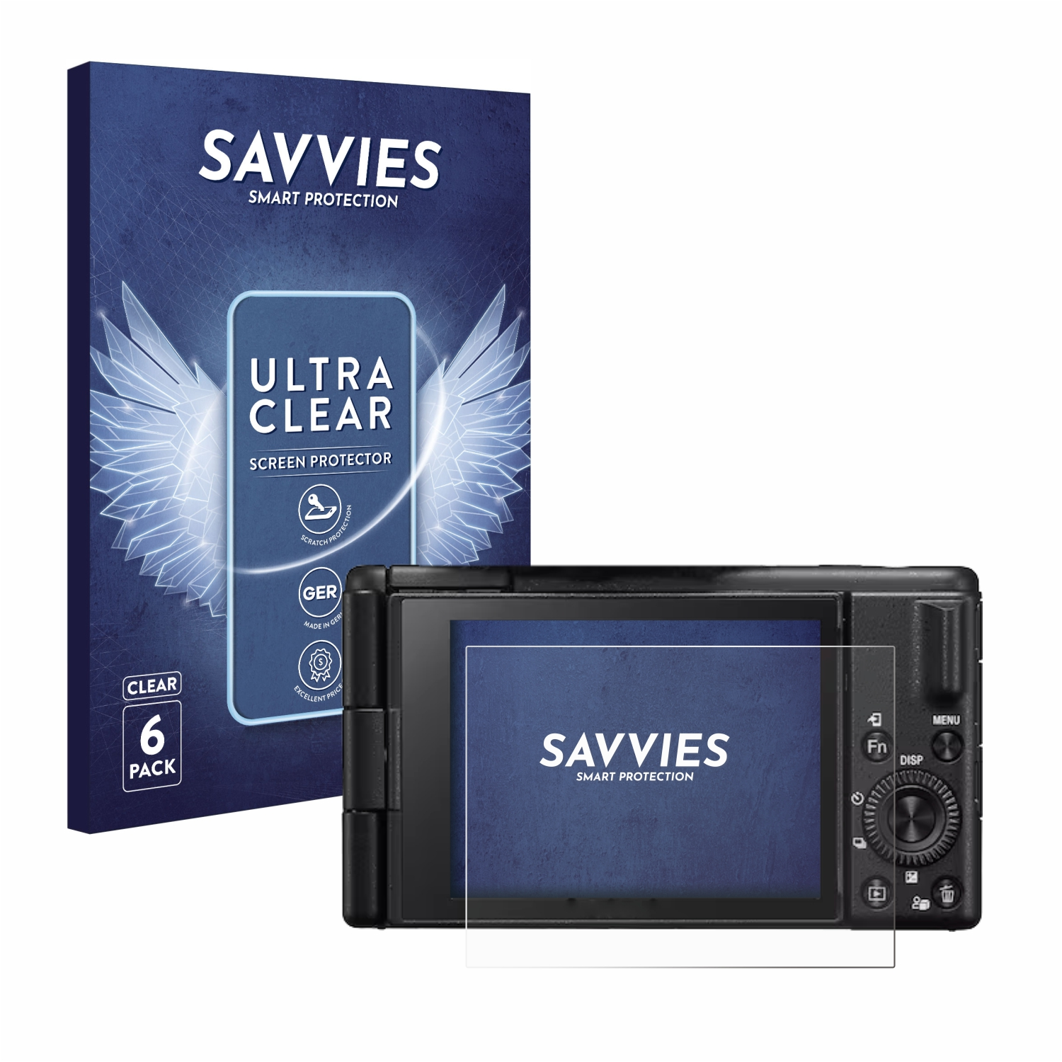 6x SAVVIES klare Sony Schutzfolie(für ZV-1M2)