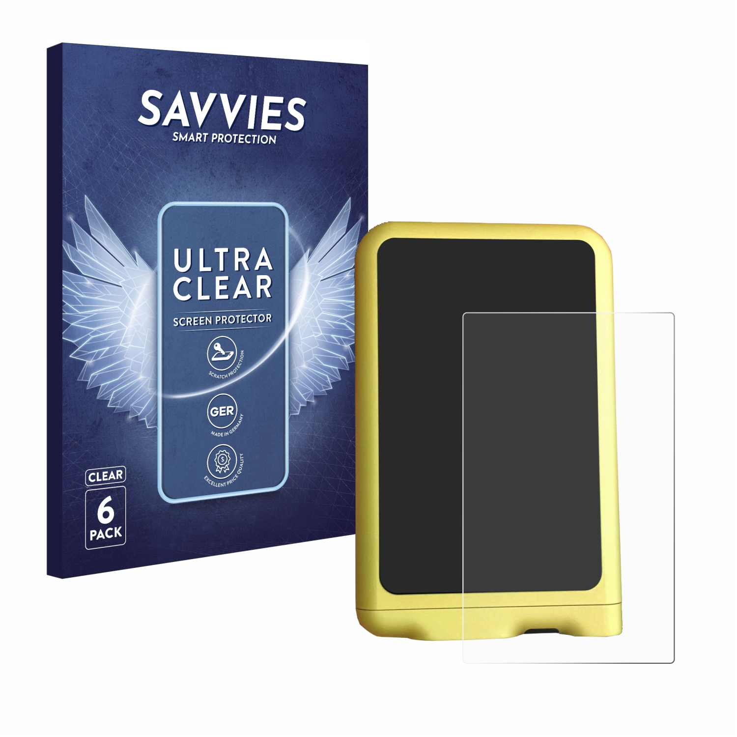 SAVVIES 6x klare Schutzfolie(für Bionic Pancreas) Bionics iLet Beta
