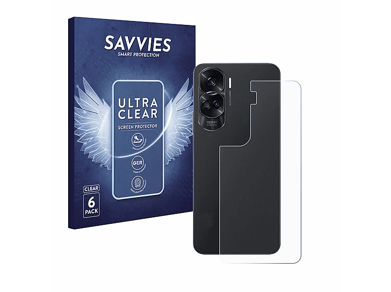 90 SAVVIES Lite) klare 6x Honor Schutzfolie(für