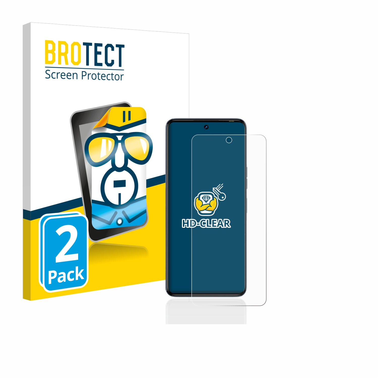 BROTECT 2x klare Schutzfolie(für Tecno 20 Camon Pro)