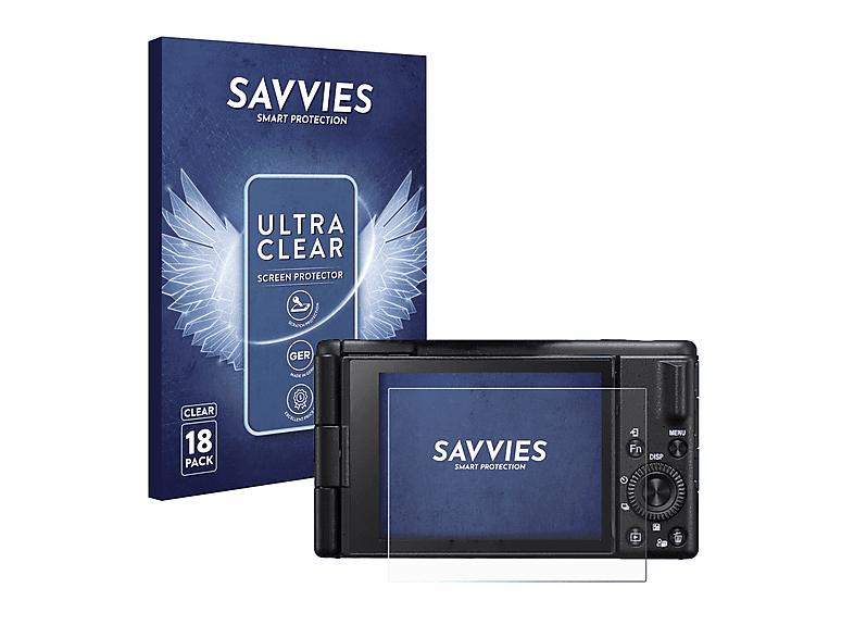 SAVVIES 18x klare Schutzfolie(für Sony ZV-1M2)
