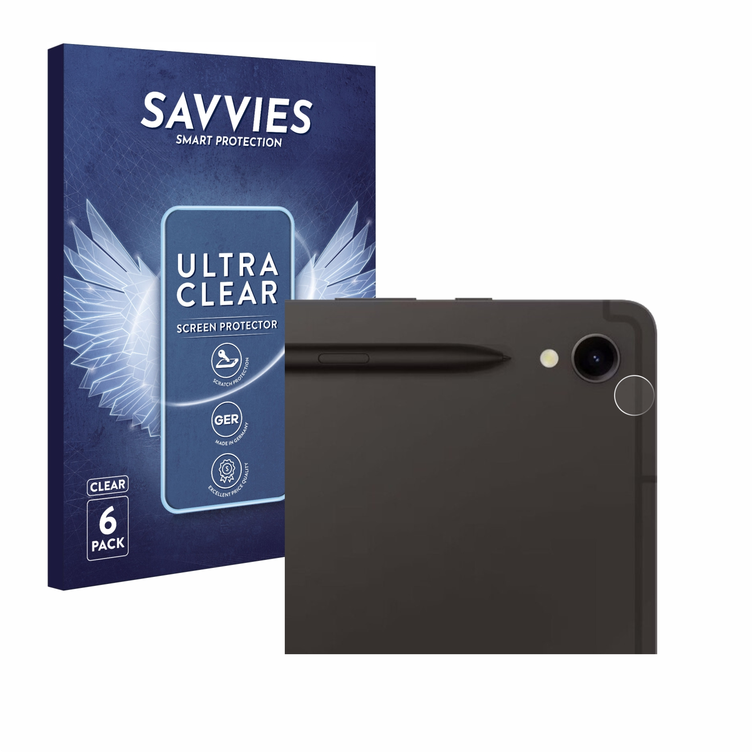 Schutzfolie(für Galaxy S9 Samsung klare Tab 6x WiFi) SAVVIES
