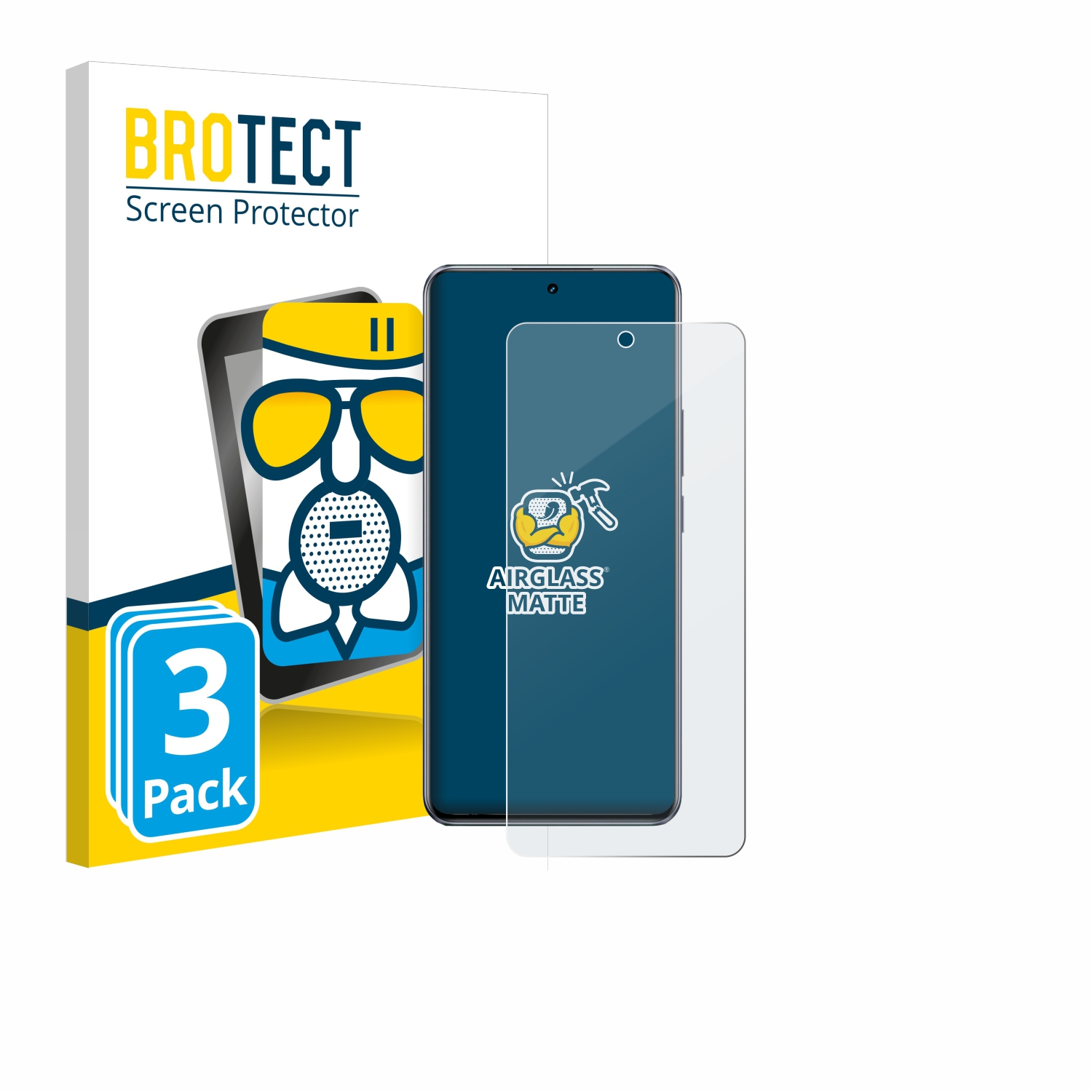BROTECT 3x Schutzfolie(für matte Airglass realme GT5)
