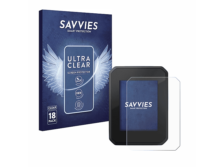 SAVVIES 18x klare FIT Compact) Display Schutzfolie(für