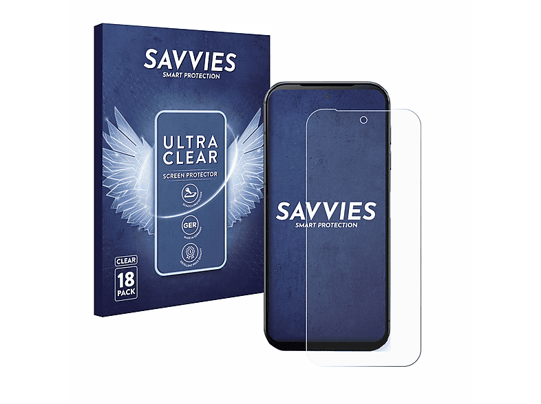 Fairphone SAVVIES 5) 18x Schutzfolie(für klare