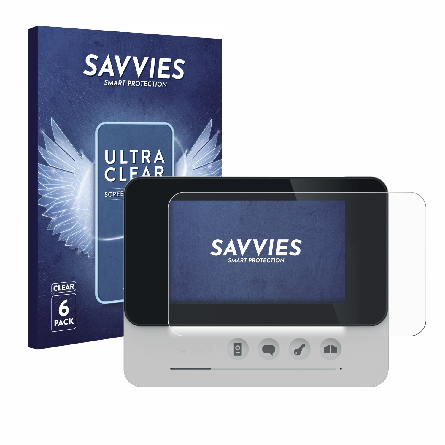 Schutzfolie(für WelcomeEye klare Philips 6x Compact) SAVVIES