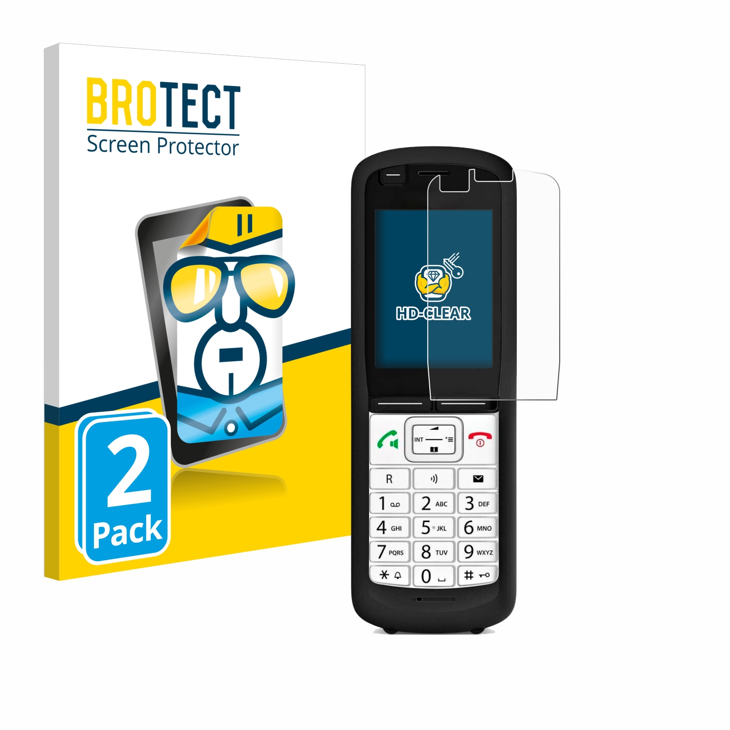 Unify Phone Schutzfolie(für BROTECT R6) 2x klare OpenScape DECT