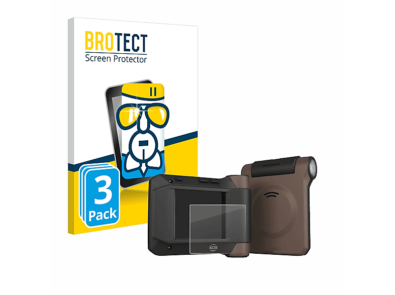 BROTECT 3x Airglass klare Schutzfolie(für Swissphone s.Quad C35)