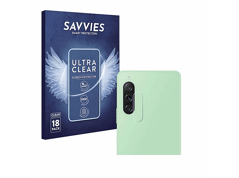 SAVVIES 18x klare Schutzfolie(für Sony Xperia 10 V)