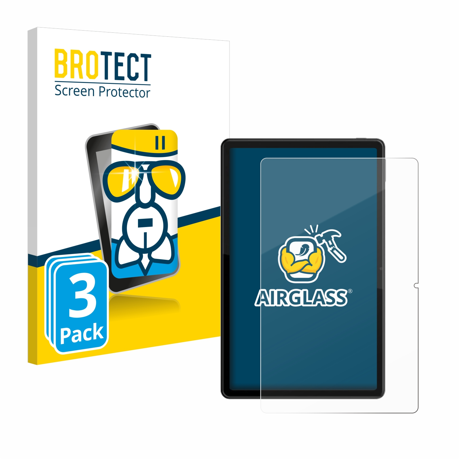 Airglass HTC A104) BROTECT Schutzfolie(für 3x klare