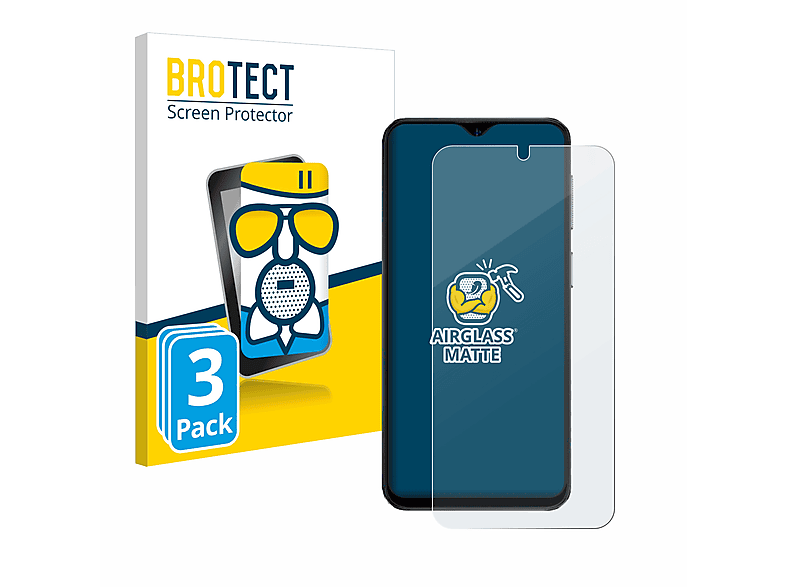 BROTECT 3x Airglass matte Schutzfolie(für Ulefone Note 15)