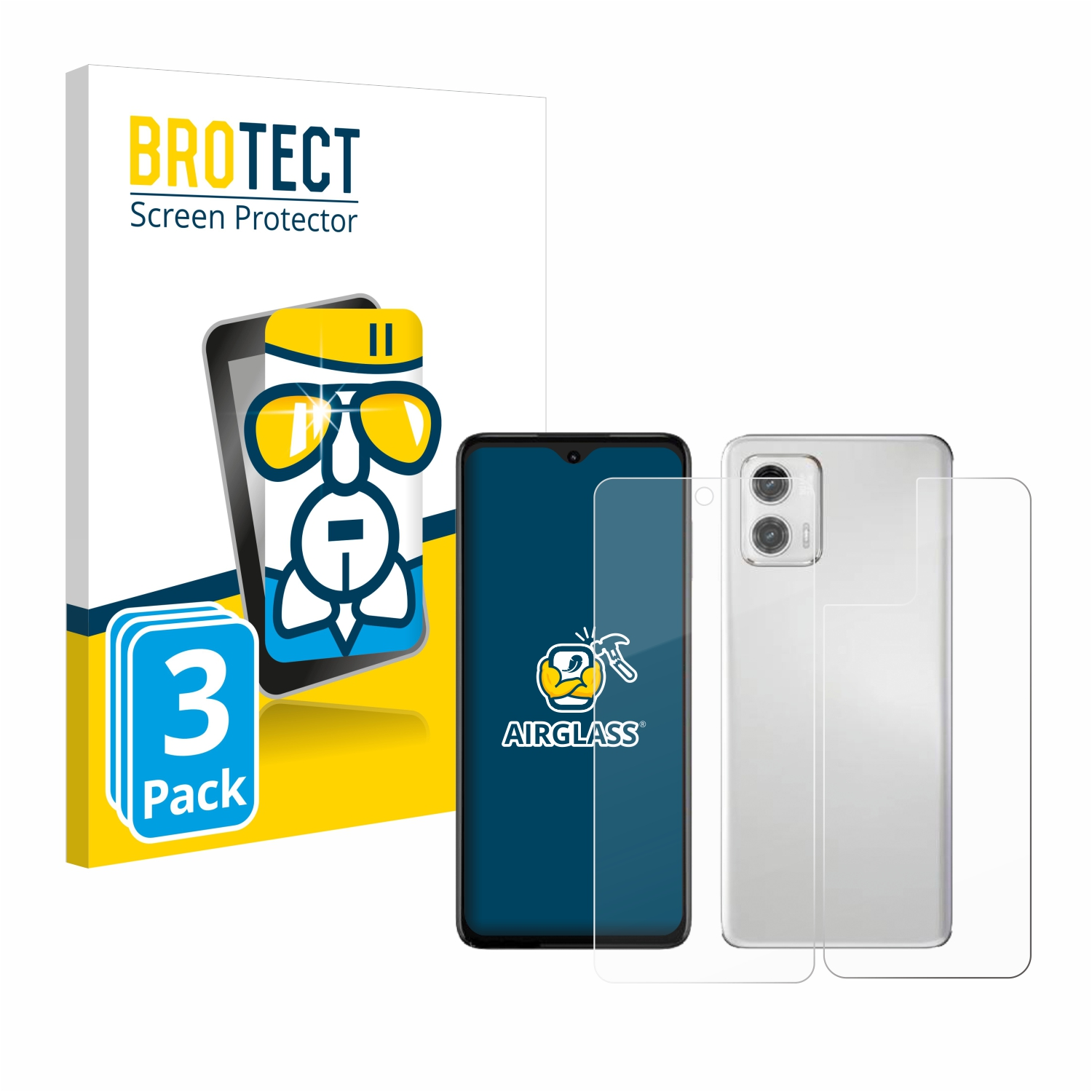 Motorola Airglass G73 BROTECT Moto klare 5G) Schutzfolie(für 3x
