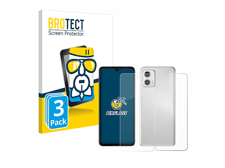 BROTECT 3x Airglass klare Schutzfolie(für Moto 5G) G73 Motorola