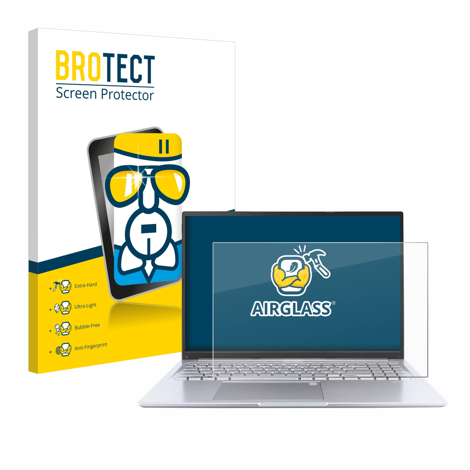 BROTECT Airglass klare ASUS Vivobook Schutzfolie(für 16)