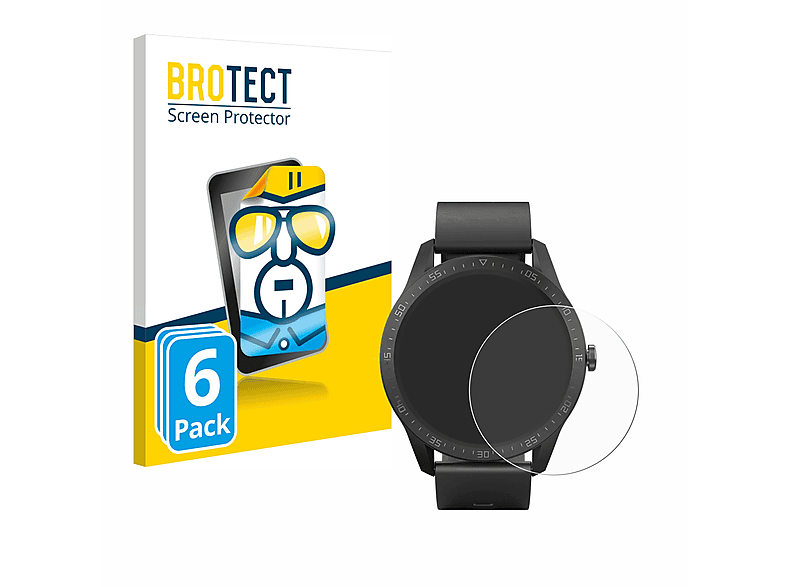 BROTECT 6x klare Schutzfolie(für Fitness-Smartwatch) SilverCrest