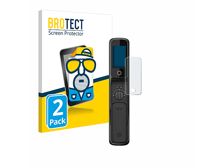 BROTECT 2x matte Schutzfolie(für Philips Facial Recognition Smart Door Lock 4\