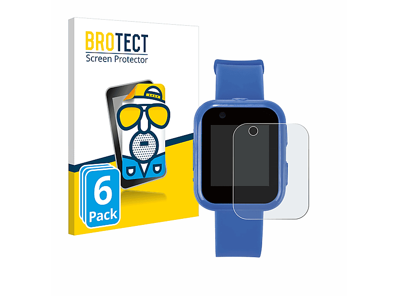 BROTECT 6x matte Smartwatch) Schutzfolie(für SilverCrest Kinder
