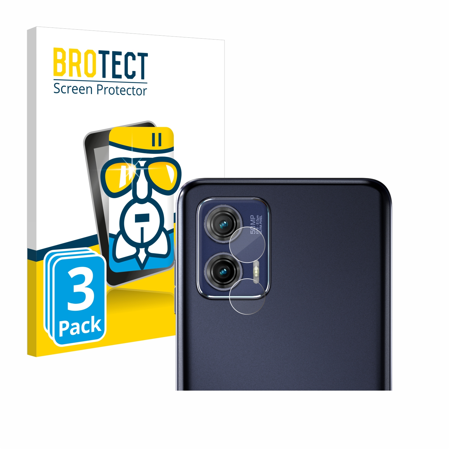 BROTECT 3x Airglass G73 Moto Motorola Schutzfolie(für 5G) klare