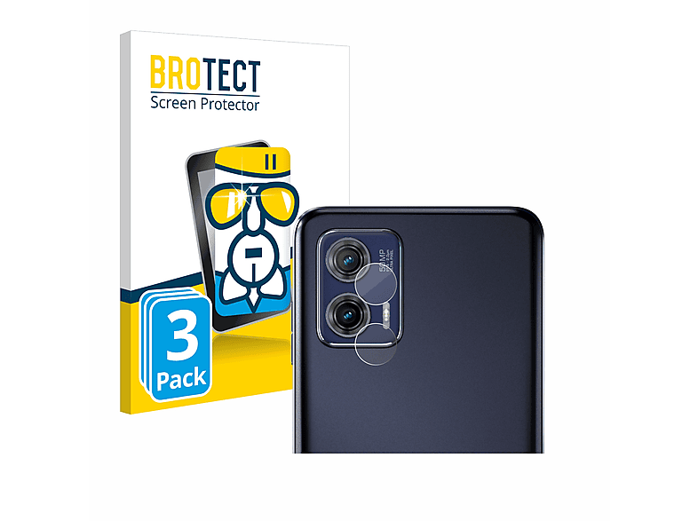 BROTECT 3x Airglass klare Schutzfolie(für Motorola Moto G73 5G)