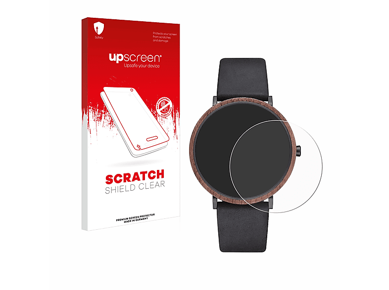 UPSCREEN Kratzschutz klare Schutzfolie(für Kerbholz Anton) | Smartwatch Schutzfolien & Gläser