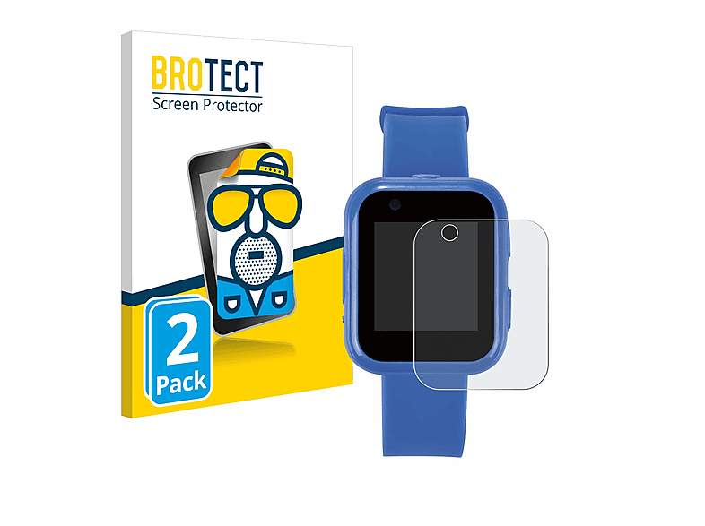 BROTECT 2x matte Schutzfolie(für SilverCrest Kinder Smartwatch)