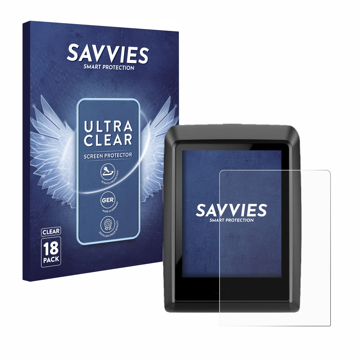 SAVVIES 18x klare Schutzfolie(für Bosch 500) Kiox
