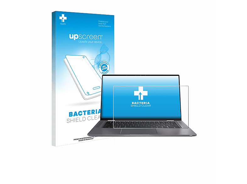 UPSCREEN antibakteriell klare Schutzfolie(für Dell (non-touch)) 9510 Latitude