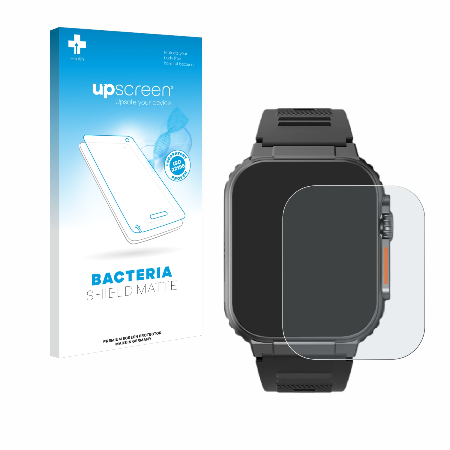 UPSCREEN antibakteriell Indestructible entspiegelt Schutzfolie(für Njord matte The Gear Smartwatch Ultra)