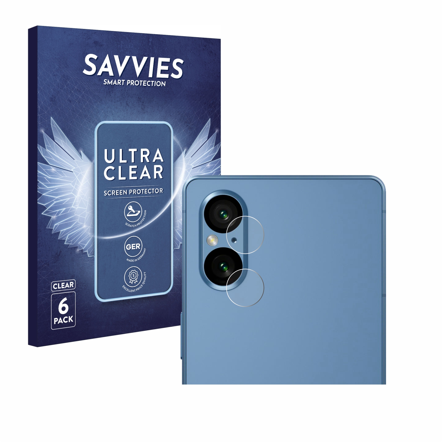 SAVVIES 6x V) klare Xperia Schutzfolie(für 5 Sony