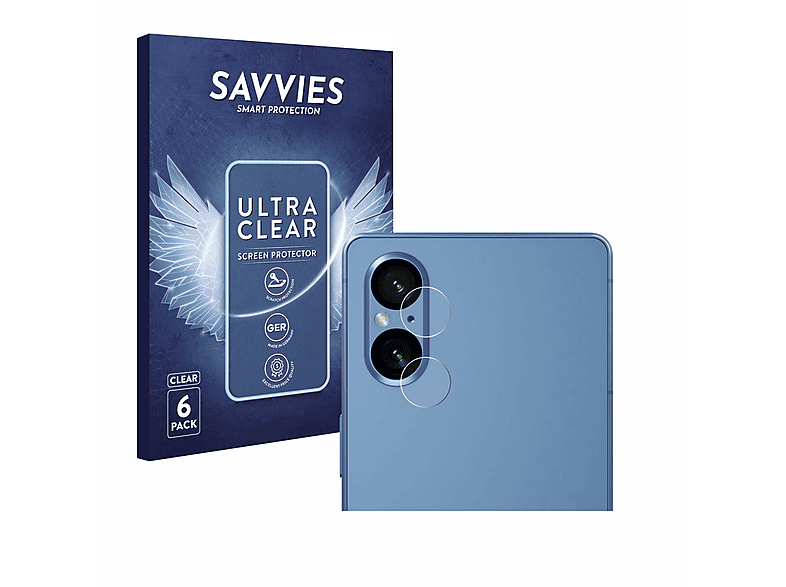 SAVVIES 6x V) klare Xperia Schutzfolie(für 5 Sony