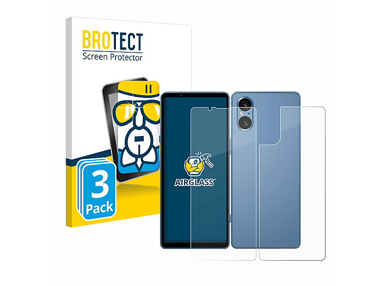 BROTECT 3x Airglass klare Schutzfolie(für 5 Sony Xperia V)