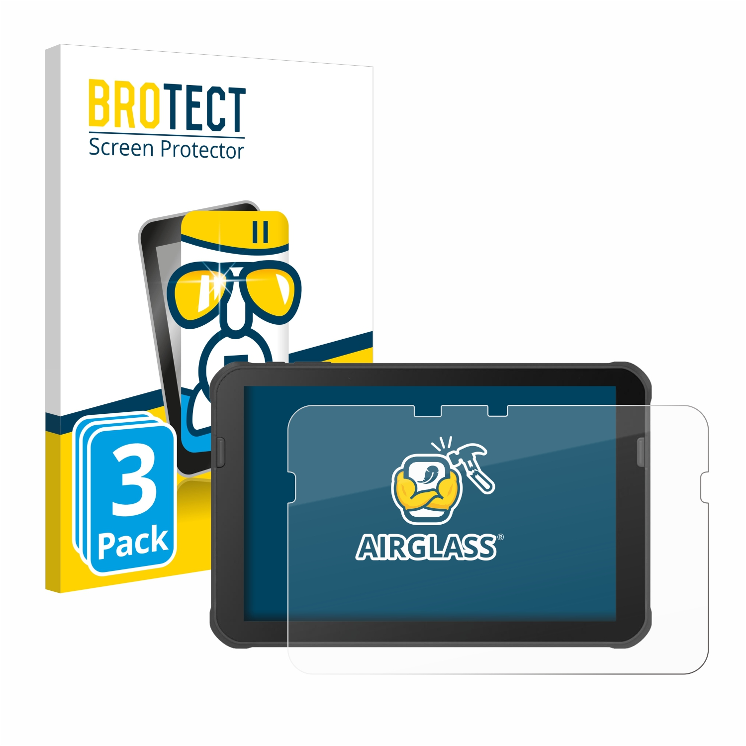Honeywell 3x BROTECT Airglass Schutzfolie(für EDA10A) klare ScanPal
