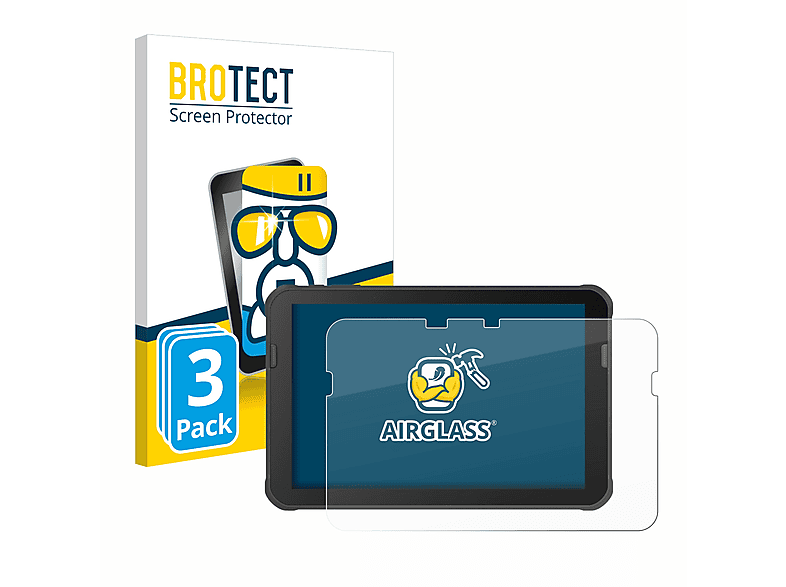 BROTECT 3x Airglass klare Schutzfolie(für Honeywell ScanPal EDA10A)