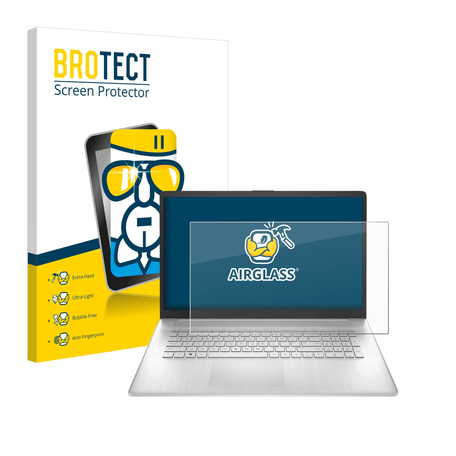 BROTECT Airglass klare Schutzfolie(für HP 2023) 17-cp0565ng