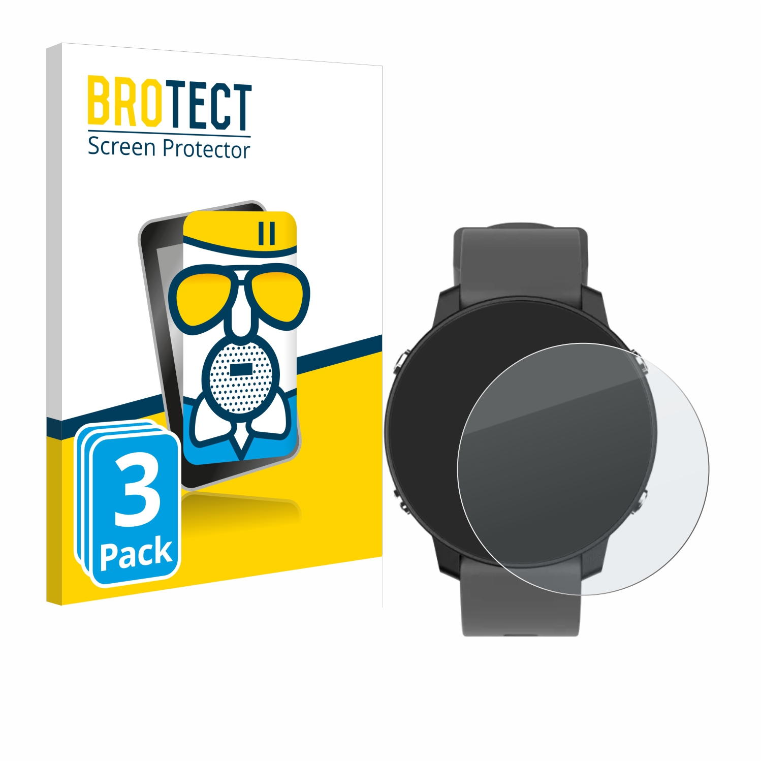 BROTECT 3x Shot Watch) GPS Airglass Schutzfolie(für G5 Scope matte