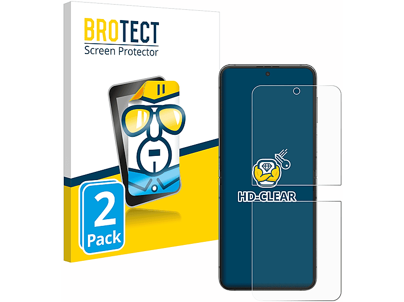 BROTECT 2x klare Schutzfolie(für Samsung Galaxy Z Flip 5)
