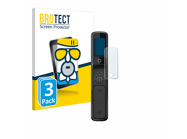 BROTECT 3x Airglass matte Schutzfolie(für Philips Facial Recognition Smart Door Lock 4\