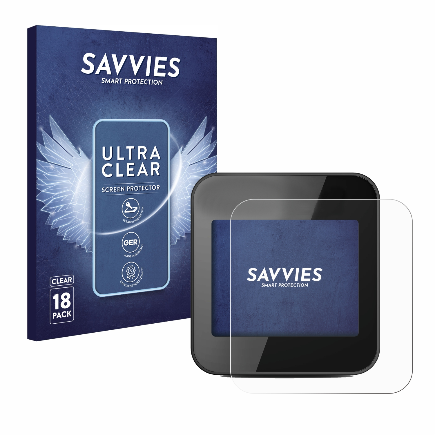 SAVVIES 18x klare Schutzfolie(für G1) GPS Cycplus