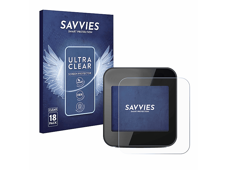 SAVVIES 18x klare Schutzfolie(für Cycplus GPS G1)