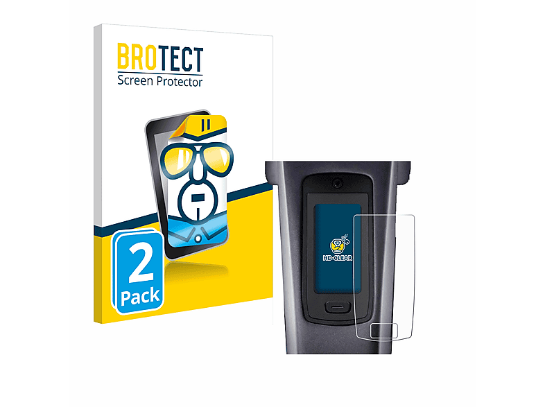 BROTECT 2x klare Schutzfolie(für TQ HPR50 E-Bike System)