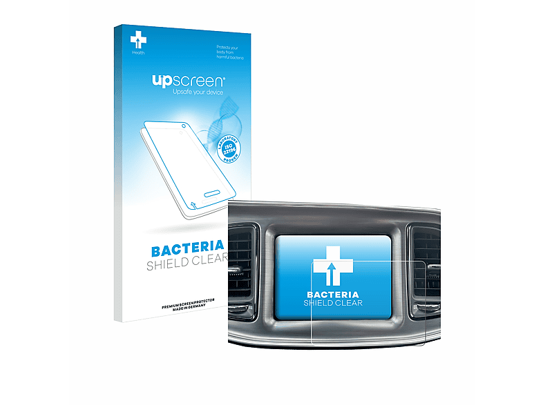 UPSCREEN antibakteriell klare Schutzfolie(für Dodge Challenger Uconnect 8.4\