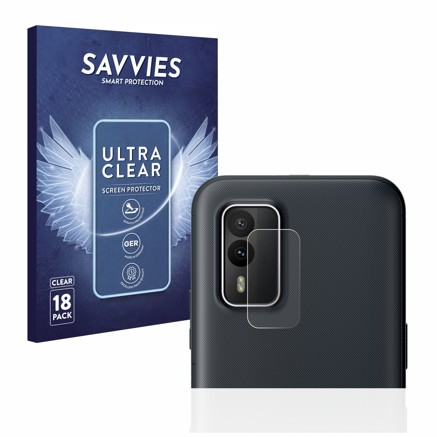 SAVVIES 18x Nokia XR21) klare Schutzfolie(für