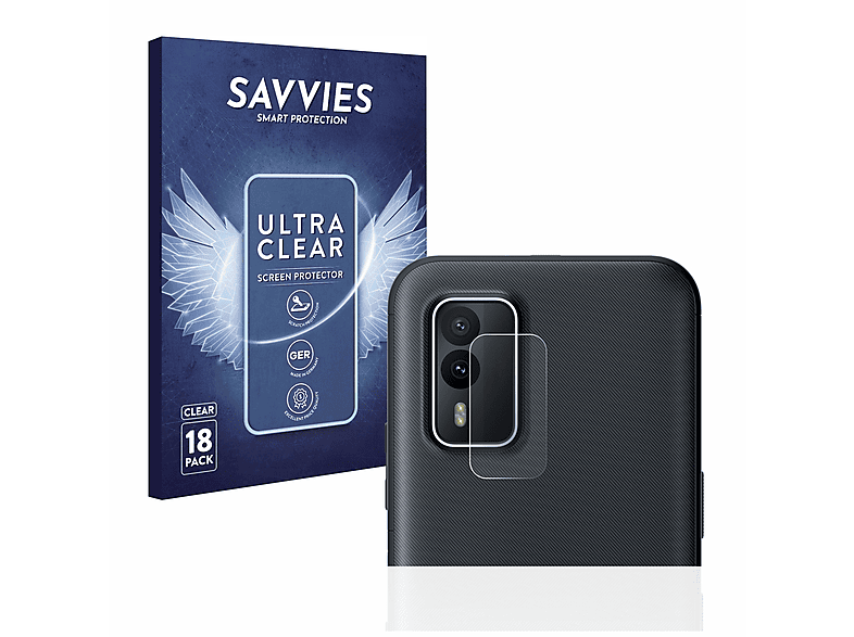 SAVVIES 18x klare Schutzfolie(für Nokia XR21)